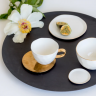 Assiette "Dorée" pour petit dessert