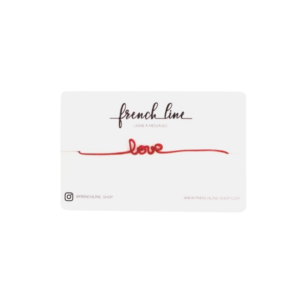 Bracelet "love" rouge