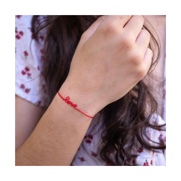 Bracelet "love" rouge