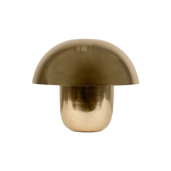 Lampe à poser "Champignon dorée"