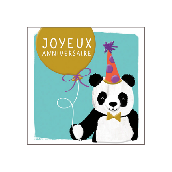 Carte double "Joyeux anniversaire"