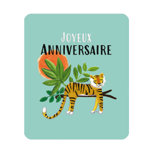Carte double "Joyeux anniversaire"