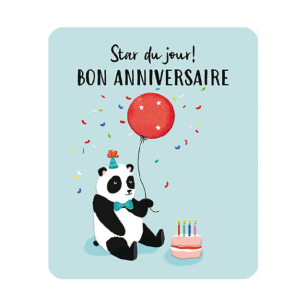 Carte double "Bon anniversaire"