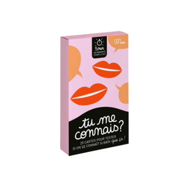 Jeu de cartes "Tu me connais ?"