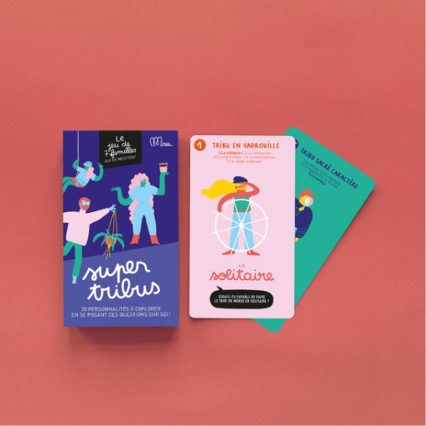 Jeu de cartes "7 familles super tribus"