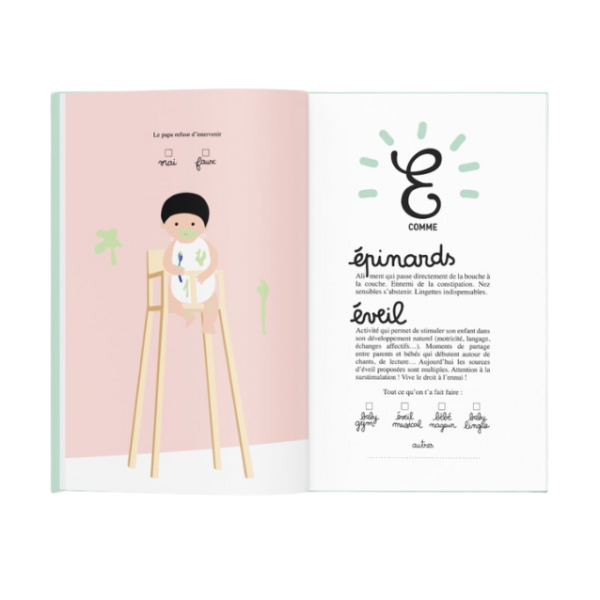 Cahier de naissance "Ta première année de A à Z"