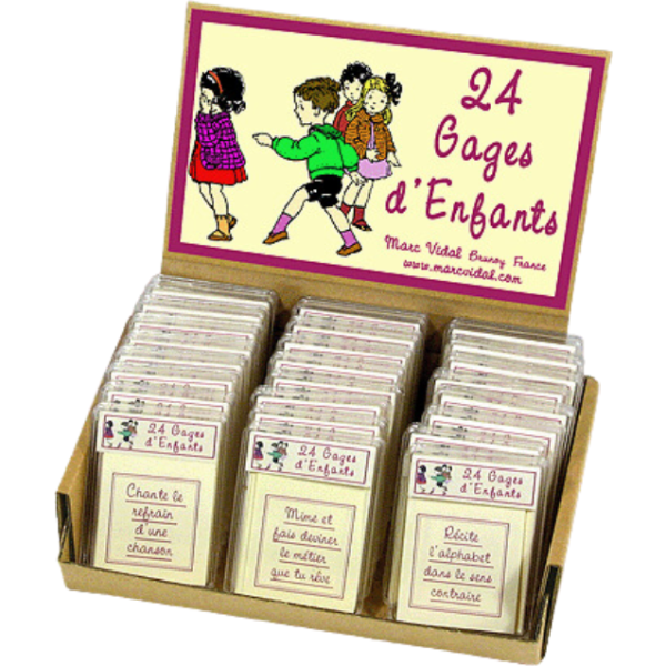 Jeu de cartes "24 gages d'enfants"