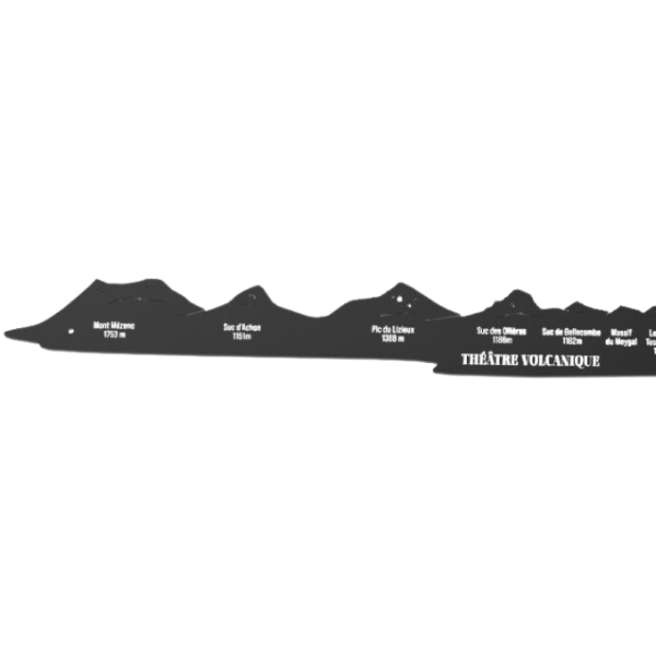 Skyline noire "Théâtre volcanique"