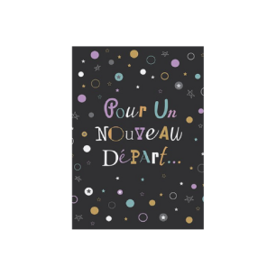 Carte double "Nouveau départ"