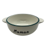 Bol breton "Maman bleu canard"