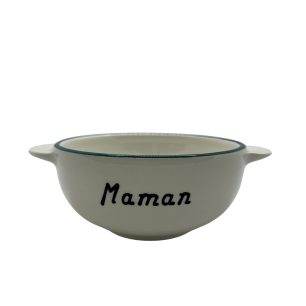 Bol breton "Maman bleu canard"