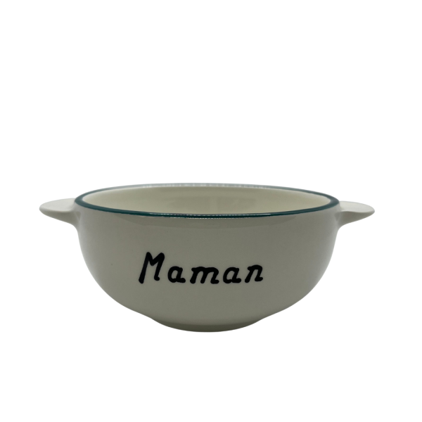 Bol breton "Maman bleu canard"