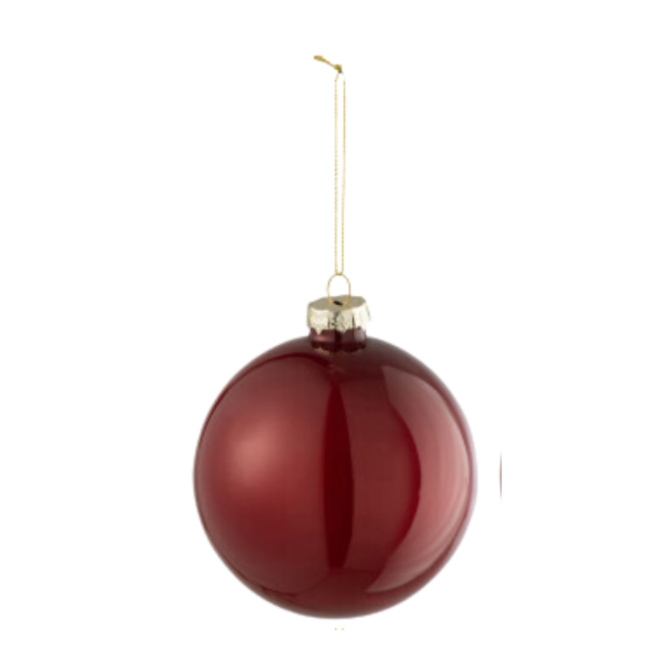 Boule de Noël "Brillant rouge"