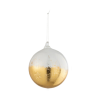Boule de Noël "Or et blanc" - Grand modèle