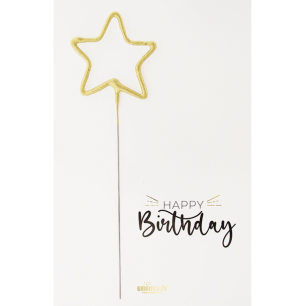 Carte bougie "Happy birthday"