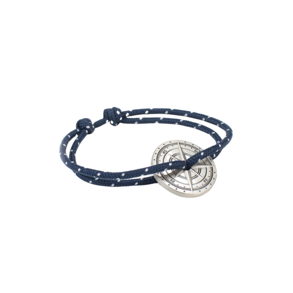 Bracelet argent "Le marin" - Rose des vents