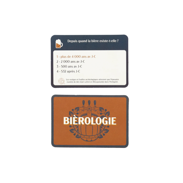 Jeu "Quizz sur la bière"