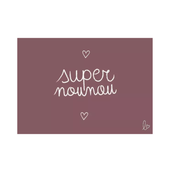 Carte "Super nounou"