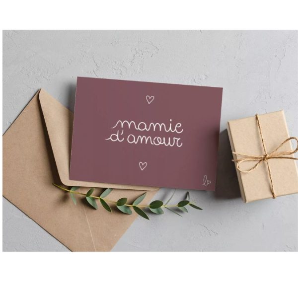 Carte "Mamie d'amour"