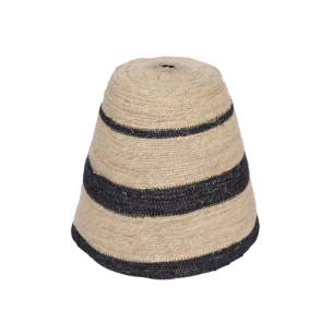 Abat-jour pour suspension "Bergère rayures noires"