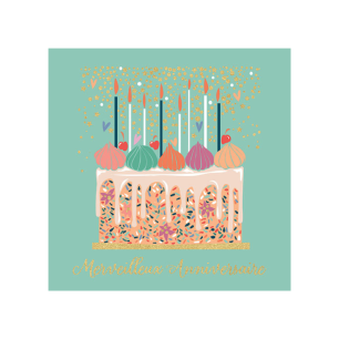Carte "Merveilleux anniversaire"