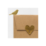 Carte oiseau doré "Happy birthday"