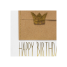 Carte oiseau doré "Happy birthday"