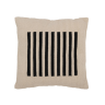 Coussin  noir et blanc "Lignes" - 50x50