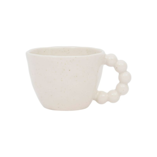 Tasse "Moucheté écru"