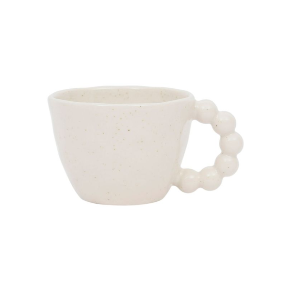 Tasse "Moucheté écru"