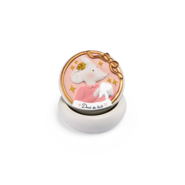 Boiîte à dents de lait "Souris rose"