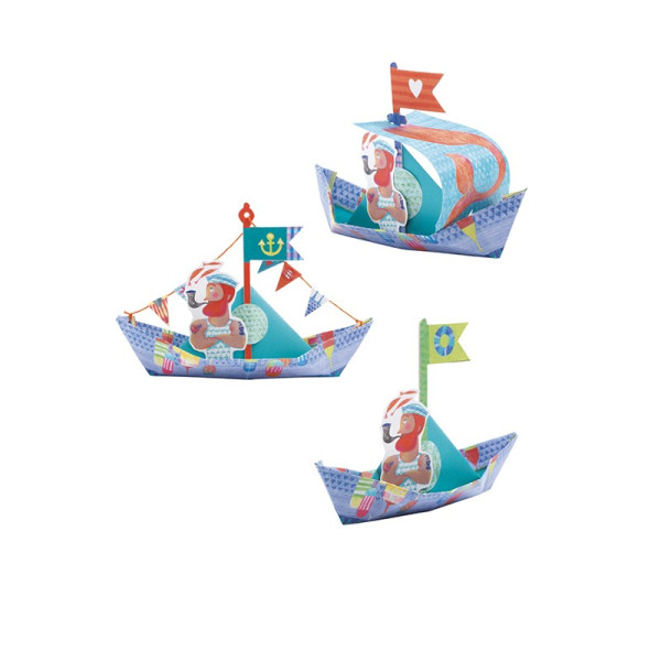 Origami "Bateaux sur l'eau"
