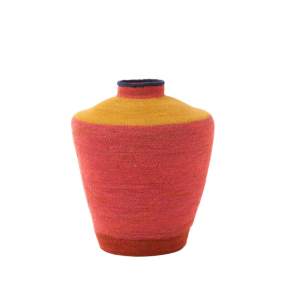 Vase en jonc de mer "Color"