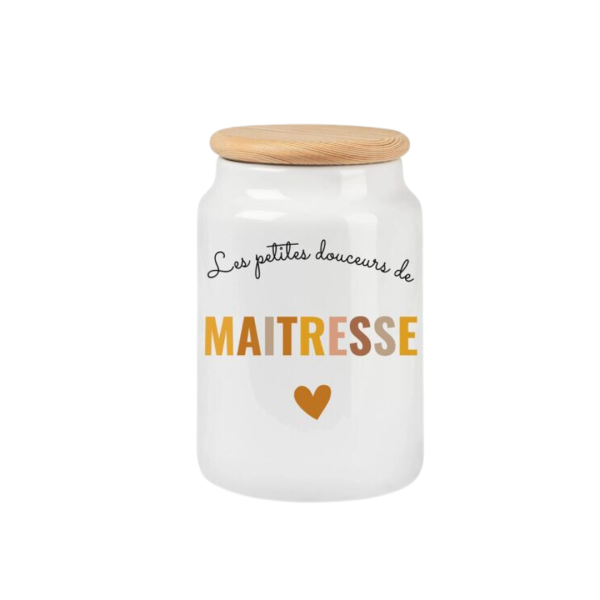 Pot à biscuit "Maîtresse"