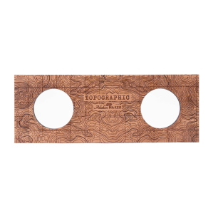 Présentoir en bois pour 2 verres