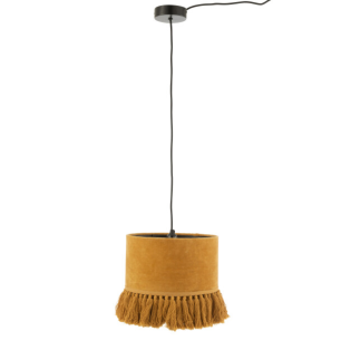 Suspension en velours "Ocre"