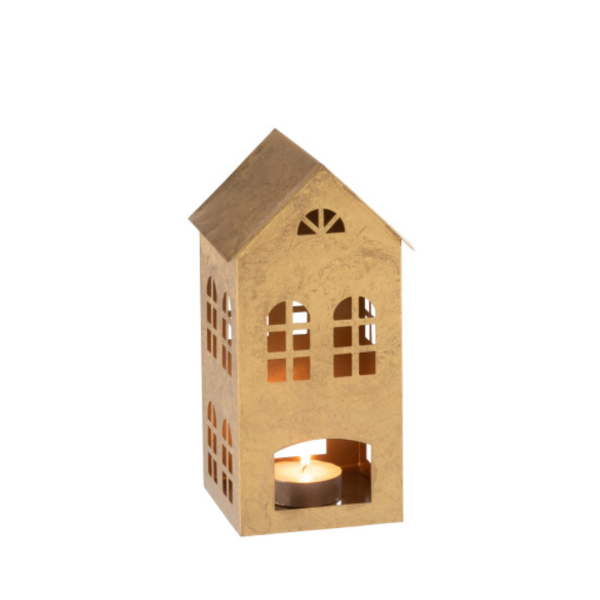 Bougeoir maison - 15x14,5x28cm