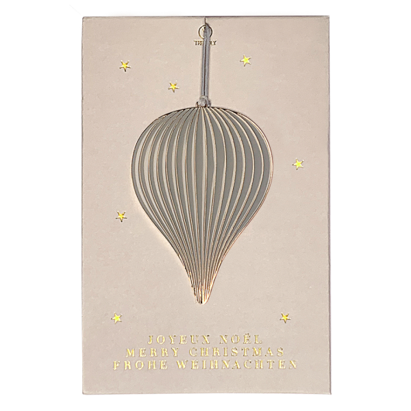 Ornement goutte de pluie "gris"