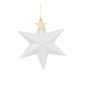 Étoile en porcelaine "doré"