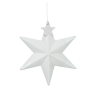 Étoile en porcelaine "argenté"
