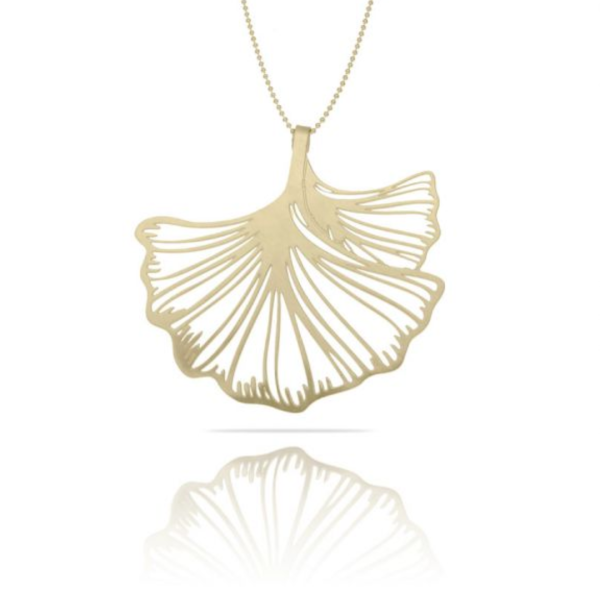 Collier Ginkgo Biloba XL - Or
