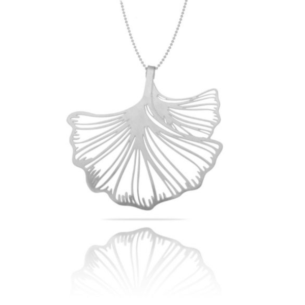 Collier Ginkgo Biloba XL - Argent