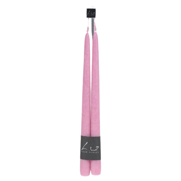 Paire de bougies de table en velours