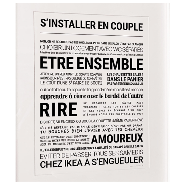 Affiche "S'installer en couple"
