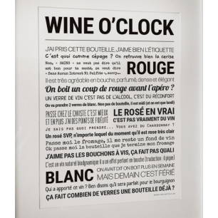 Affiche "Wine o'clock"