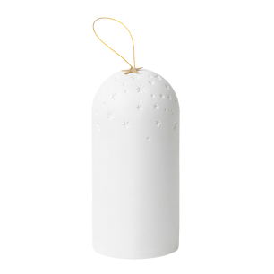 Grande lanterne rechargeable en porcelaine