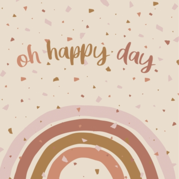 Set de 20 serviettes - "Oh happy day"