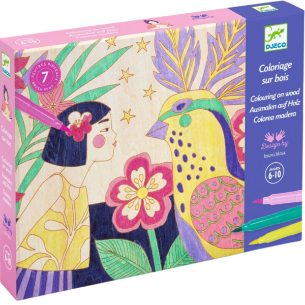 Coloriage sur bois "Sweet Girls"