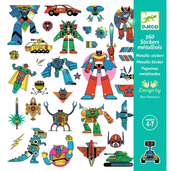 Stickers robots texturés