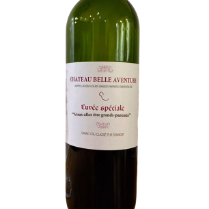 Etiquette bouteille de vin "Grands parents"